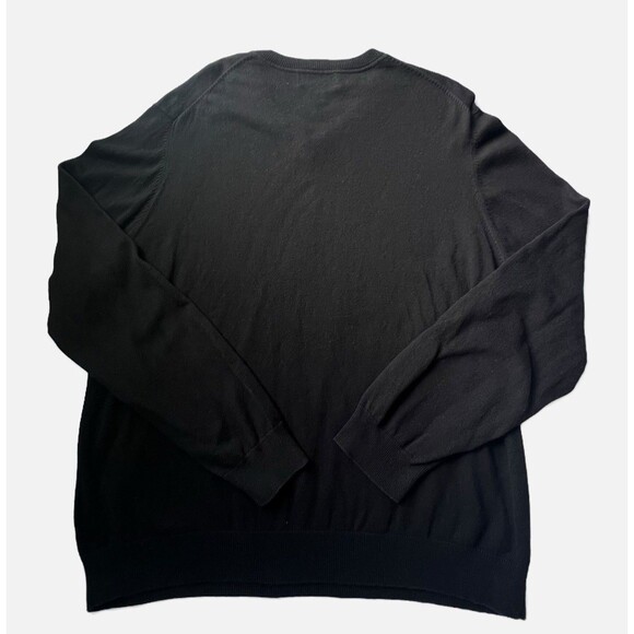 Eddie Bauer V-Neck Sweater Mens XL Black Cashmere Blend Soft Cozy Preppy Casual - Picture 3 of 14